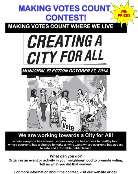 Making Votes Count Contest Poster