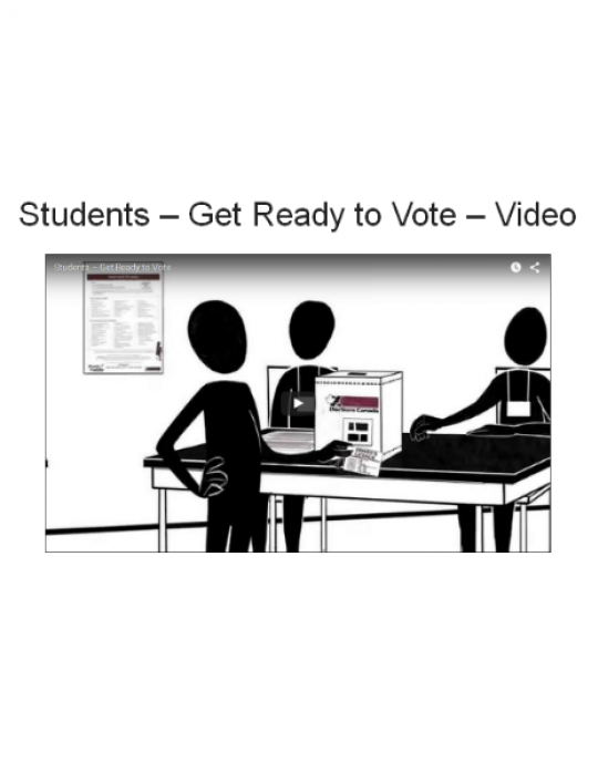 Students – Get Ready to Vote – Video